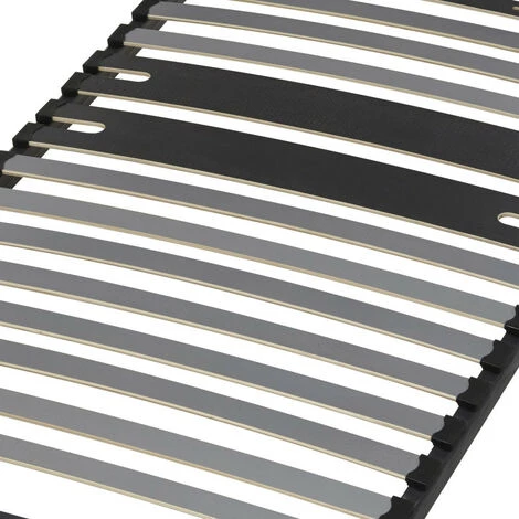 EBAC LITERIE Sommier à Lattes + Pieds 90x200 C318 - 19 Lattes Bois - Fabrication Française - Gris 4 EBAC LITERIE Sommier à Lattes + Pieds 90x200 C318 - 19 Lattes Bois - Fabrication Française - Gris – Image 2