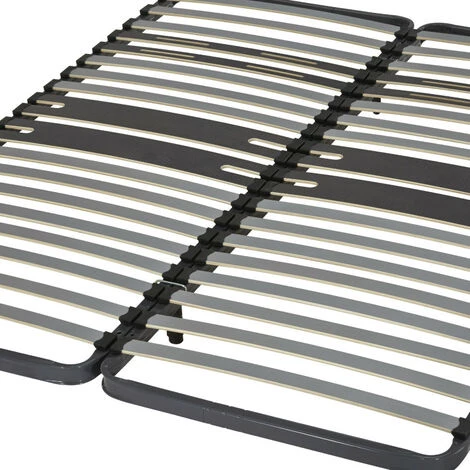 EBAC LITERIE Sommier à Lattes + Pieds 2x80x200 C318 - 38 Lattes Bois - Fabrication Française - Gris 4 EBAC LITERIE Sommier à Lattes + Pieds 2x80x200 C318 - 38 Lattes Bois - Fabrication Française - Gris – Image 2