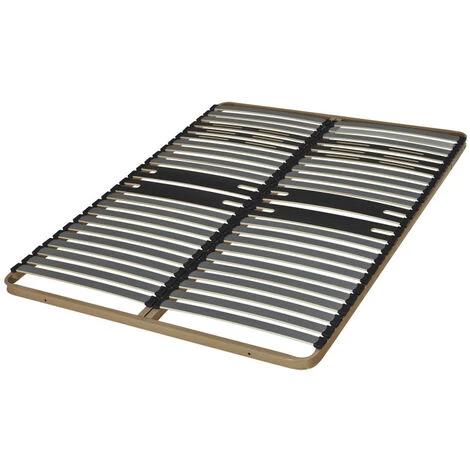 EBAC LITERIE Sommier à Lattes 140x200 C322 - 46 Lattes Bois - Fabrication Française - Marron 3 EBAC LITERIE Sommier à Lattes 140x200 C322 - 46 Lattes Bois - Fabrication Française - Marron