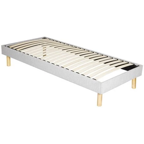 KINGOFDREAMS Adrien - Solide Et Confortable Sommier Tapissier + Pieds En 18 Cm - 70x190 - 13 Lattes - Montage Rapide Et Facile - Epaisseur Du Metal +/- 1,2 Mm 3 KINGOFDREAMS Adrien - Solide Et Confortable Sommier Tapissier + Pieds En 18 Cm - 70x190 - 13 Lattes - Montage Rapide Et Facile - Epaisseur Du Metal +/- 1,2 Mm