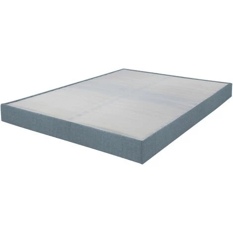 EBAC LITERIE Sommier Tapissier 140x190 Omega Tissu Baltique 2x18 Lattes - Bleu Clair 3 EBAC LITERIE Sommier Tapissier 140x190 Omega Tissu Baltique 2x18 Lattes - Bleu Clair