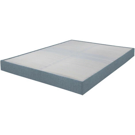 EBAC LITERIE Sommier Tapissier 140x200 Omega Tissu Baltique 2x18 Lattes - Bleu Clair 3 EBAC LITERIE Sommier Tapissier 140x200 Omega Tissu Baltique 2x18 Lattes - Bleu Clair