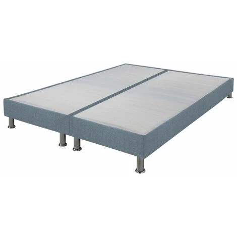 EBAC LITERIE Sommier Tapissier + Jeu De Pieds 70+70x190 Omega Tissu Baltique 18 Lattes - Bleu Clair 3 EBAC LITERIE Sommier Tapissier + Jeu De Pieds 70+70x190 Omega Tissu Baltique 18 Lattes - Bleu Clair
