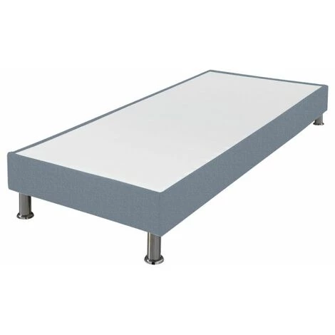 EBAC LITERIE Sommier Tapissier + Jeu De Pieds 90x200 Omega Tissu Baltique 18 Lattes - Bleu Clair 3 EBAC LITERIE Sommier Tapissier + Jeu De Pieds 90x200 Omega Tissu Baltique 18 Lattes - Bleu Clair