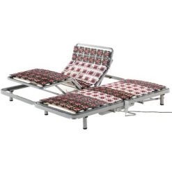 BELIANI Sommier électrique En Acier Gris - Gris