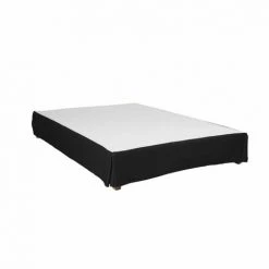 TERRE DE NUIT Cache-sommier Intégral Noir 90x190 - Noir