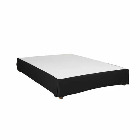 TERRE DE NUIT Cache-sommier Intégral Noir 90x190 - Noir 3 TERRE DE NUIT Cache-sommier Intégral Noir 90x190 - Noir