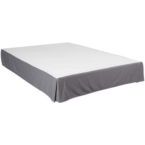 TERRE DE NUIT Cache-sommier Intégral Gris Ardoise 90x190 - Gris 4 TERRE DE NUIT Cache-sommier Intégral Gris Ardoise 90x190 - Gris – Image 2