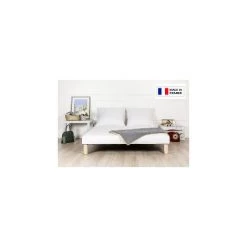 BYSOMMIFLEX Sommier Tapissier Blanc 90x190cm Fabrique France