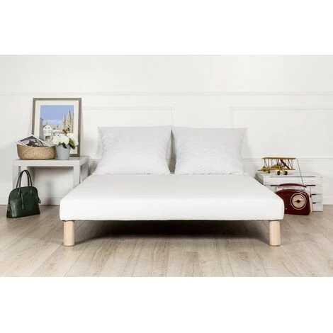 BYSOMMIFLEX Sommier Tapissier Blanc 90x190cm Fabrique France 4 BYSOMMIFLEX Sommier Tapissier Blanc 90x190cm Fabrique France – Image 2