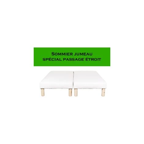 BYSOMMIFLEX Sommier Tapissier 140x190cm (70x190x2) Blanc 5 BYSOMMIFLEX Sommier Tapissier 140x190cm (70x190x2) Blanc – Image 3