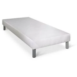 SOMNESS Sommier Tapissier Blanc 80x200 - Blanc -Sommier Soldes 23573049 2