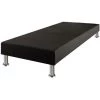 EBAC LITERIE Sommier Tapissier + Jeu De Pieds 90x200 Deco 13 Lattes - Anthracite -Sommier Soldes 24065817 1