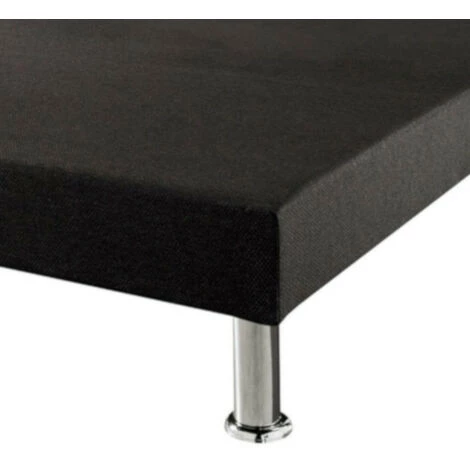 EBAC LITERIE Sommier Tapissier + Jeu De Pieds 90x200 Deco 13 Lattes - Anthracite 4 EBAC LITERIE Sommier Tapissier + Jeu De Pieds 90x200 Deco 13 Lattes - Anthracite – Image 2
