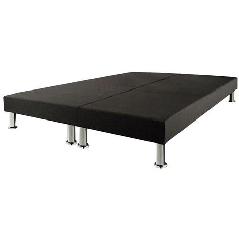 EBAC LITERIE Sommier Tapissier + Jeu De Pieds 90+90x200 Deco 2x13 Lattes - Anthracite 3 EBAC LITERIE Sommier Tapissier + Jeu De Pieds 90+90x200 Deco 2x13 Lattes - Anthracite