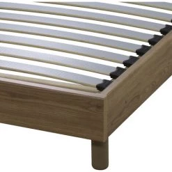 EBAC LITERIE Sommier + Jeu De Pieds 90x190 Decokit 18 Lattes Chêne Oak - Bois Clair -Sommier Soldes 24065823 2