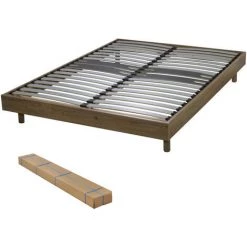 EBAC LITERIE Sommier + Jeu De Pieds 140x190 Decokit 2x18 Lattes Chêne Oak - Bois Clair 7 EBAC LITERIE Sommier + Jeu De Pieds 140x190 Decokit 2x18 Lattes Chêne Oak - Bois Clair -Sommier Soldes 24065827 3