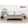 BYSOMMIFLEX Sommier Tapissier 90x200cm Gris Fabrique En France Pieds Offert -Sommier Soldes 24401081 1