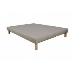 BYSOMMIFLEX Sommier Tapissier 140x200cm (70x200x2) Gris Fabrique En France + Pieds 6 BYSOMMIFLEX Sommier Tapissier 140x200cm (70x200x2) Gris Fabrique En France + Pieds -Sommier Soldes 24401087 2