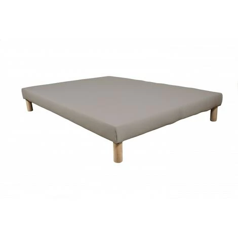 BYSOMMIFLEX Sommier Tapissier 140x200cm (70x200x2) Gris Fabrique En France + Pieds 4 BYSOMMIFLEX Sommier Tapissier 140x200cm (70x200x2) Gris Fabrique En France + Pieds – Image 2