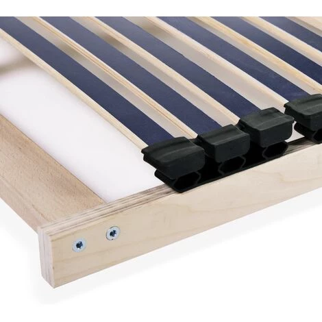 YOUTHUP Sommier à Lattes Avec 42 Lattes 7 Zones 120 X 200 Cm - Bleu 6 YOUTHUP Sommier à Lattes Avec 42 Lattes 7 Zones 120 X 200 Cm - Bleu – Image 4