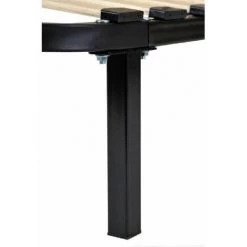 KOSMI - Sommier à Lattes 140x200 Cm Sur Pieds Pour Lit 2 Places - Noir 11 KOSMI - Sommier à Lattes 140x200 Cm Sur Pieds Pour Lit 2 Places - Noir -Sommier Soldes 24700646 5