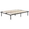 KOSMI - Sommier à Lattes 140x190 Cm Sur Pieds Pour Lit 2 Places, 7 Pieds, 40 Lattes En Bois Multiplis, Sommier En Kit à Monter - Noir -Sommier Soldes 24700714 1