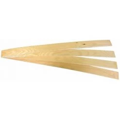 ALTOBUY ALTOLATTES - Lot De 4 Lattes 63cm Pour Sommier Largeur 130cm - Marron Clair