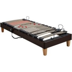Sommier électrique Someo TPR 30 Wengé 90x200 - Bois Foncé 9 Sommier électrique Someo TPR 30 Wengé 90x200 - Bois Foncé -Sommier Soldes 25249710 4
