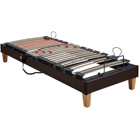 Sommier électrique Someo TPR 30 Wengé 90x200 - Bois Foncé 6 Sommier électrique Someo TPR 30 Wengé 90x200 - Bois Foncé – Image 4