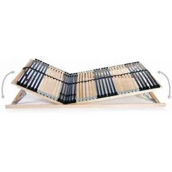 Hommoo Base De Lit A Lattes Avec 42 Lattes 7 Zones 120 X 200 Cm FSC HDV12408 -Sommier Soldes 25305913 4
