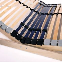 Hommoo Base De Lit A Lattes Avec 42 Lattes 7 Zones 120 X 200 Cm FSC HDV12408 -Sommier Soldes 25305913 5