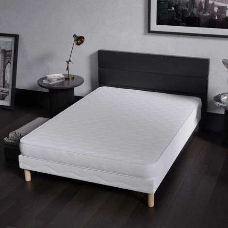 DECO IN PARIS Ensemble Sommier + Matelas H15cm 160x200 Cm - Blanc 5 DECO IN PARIS Ensemble Sommier + Matelas H15cm 160x200 Cm - Blanc – Image 3