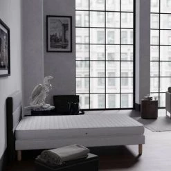 DECO IN PARIS Ensemble Sommier + Matelas 15cm 140x190cm - Blanc 8 DECO IN PARIS Ensemble Sommier + Matelas 15cm 140x190cm - Blanc -Sommier Soldes 26098582 2