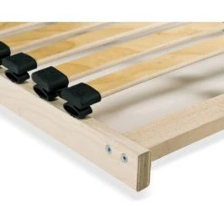 TRUE DEAL Sommier à Lattes Avec 28 Lattes 7 Zones 100 X 200 Cm -Sommier Soldes 26222816 5