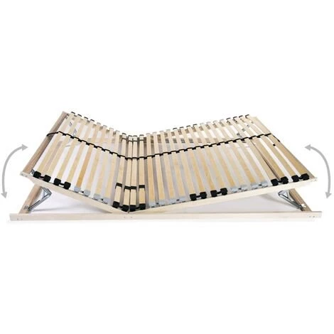 TRUE DEAL Sommier à Lattes Avec 28 Lattes 7 Zones 140 X 200 Cm 4 TRUE DEAL Sommier à Lattes Avec 28 Lattes 7 Zones 140 X 200 Cm – Image 2