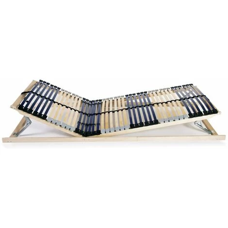 TRUE DEAL Sommiers à Lattes 2 Pcs Avec 42 Lattes 7 Zones 90x200 Cm 5 TRUE DEAL Sommiers à Lattes 2 Pcs Avec 42 Lattes 7 Zones 90x200 Cm – Image 3