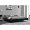PROVENCE LITERIE Gregory - Solide Et Confortable Sommier Tapissier Noir + Pieds En 20 Cm Pour Matelas En 140x200 - 2 X 13 Lattes - Montage Rapide Et Facile - Revetement PVC Facile D'entretien