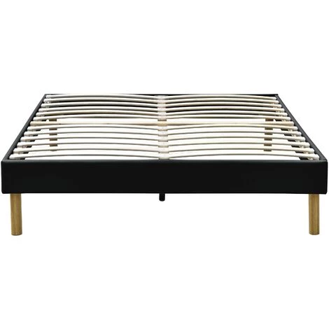 LITERIEJULIEN Gregory - Solide Et Confortable Sommier Tapissier Noir + Pieds En 20 Cm Pour Matelas En 70x190 - 13 Lattes - Montage Rapide Et Facile - Revetement PVC Facile D'entretien 4 LITERIEJULIEN Gregory - Solide Et Confortable Sommier Tapissier Noir + Pieds En 20 Cm Pour Matelas En 70x190 - 13 Lattes - Montage Rapide Et Facile - Revetement PVC Facile D'entretien – Image 2