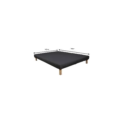 BYSOMMIFLEX Sommier Tapissier 140x190cm Noir Avec Port Usb 4 BYSOMMIFLEX Sommier Tapissier 140x190cm Noir Avec Port Usb – Image 2