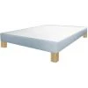 EBAC LITERIE Sommier Tapissier + Pieds 140x190 SP18 13 Lattes Baltique - Bleu Clair 2 EBAC LITERIE Sommier Tapissier + Pieds 140x190 SP18 13 Lattes Baltique - Bleu Clair -Sommier Soldes 26854931 1