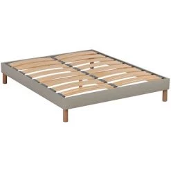 NUIT DE COTON DORMEZ EN PLEINE NATURE NUIT DE COTON | Sommier En Kit LINO | Beige | 140x190 Cm - Beige -Sommier Soldes 26971434 2
