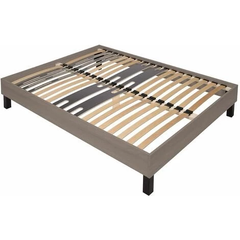 ALTOBUY FACILKIT - Sommier Démontable 140x190cm Aspect Naturel - Marron Clair 3 ALTOBUY FACILKIT - Sommier Démontable 140x190cm Aspect Naturel - Marron Clair