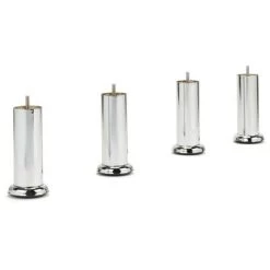 EBAC LITERIE Sommier Tapissier + Jeu De Pieds 140x190 Omega Tissu Lin 2x18 Lattes - Lin -Sommier Soldes 27324895 2