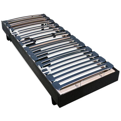 BELLECOUR LITERIE | Sommier électrique FLEX 90x200 Cm | Lattes - Noir 4 BELLECOUR LITERIE | Sommier électrique FLEX 90x200 Cm | Lattes - Noir – Image 2