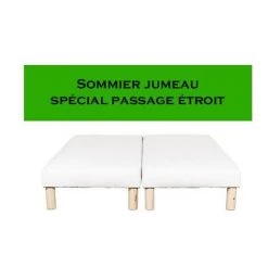 BYSOMMIFLEX Sommier Tapissier 180x200cm (90x200x2) Blanc -Sommier Soldes 28263011 3
