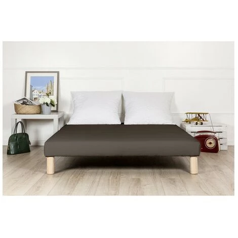 BYSOMMIFLEX Sommier Tapissier 120x190cm Marron Fabrique En France Avec Pieds 4 BYSOMMIFLEX Sommier Tapissier 120x190cm Marron Fabrique En France Avec Pieds – Image 2