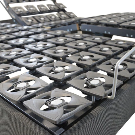 BELLECOUR LITERIE | Jeu De 2 Sommiers électriques MONDOR 160x200 Cm | Plots - Gris 5 BELLECOUR LITERIE | Jeu De 2 Sommiers électriques MONDOR 160x200 Cm | Plots - Gris – Image 3