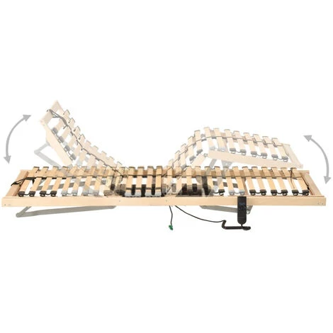 ASUPERMALL Sommier A Lattes Electrique Avec 28 Lattes 7 Zones 70x200 Cm 4 ASUPERMALL Sommier A Lattes Electrique Avec 28 Lattes 7 Zones 70x200 Cm – Image 2