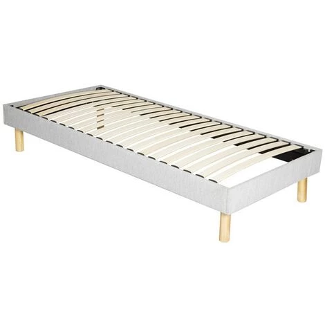 PROVENCE LITERIE Adrien - Solide Et Confortable Sommier Tapissier + Pieds En 18 Cm - 140x190 - 2 X 13 Lattes - Montage Rapide Et Facile - Epaisseur Du Metal +/- 1,2 Mm 3 PROVENCE LITERIE Adrien - Solide Et Confortable Sommier Tapissier + Pieds En 18 Cm - 140x190 - 2 X 13 Lattes - Montage Rapide Et Facile - Epaisseur Du Metal +/- 1,2 Mm